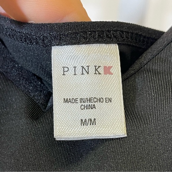 NWT, Pink Kmart Black Slip Top. Size Medium - Picture 3 of 6